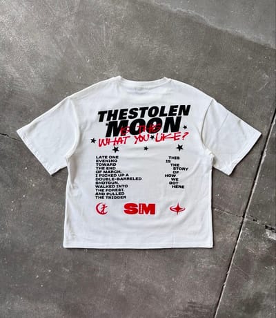 THESTOLEN MOON White oversized Tshirt_img_2
