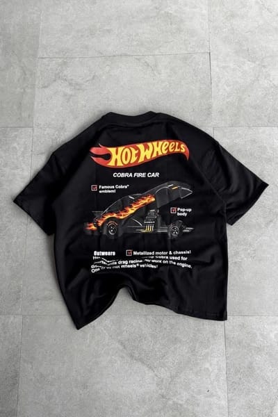 Hot Wheels Black Oversized Tshirt_img_0