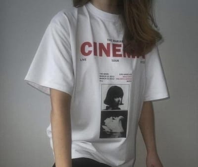 CINEMA white oversized t-shirt_img_0