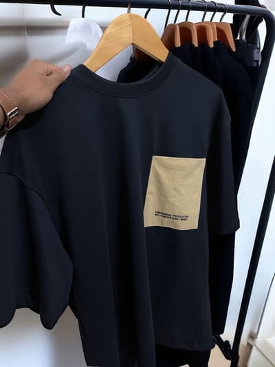Premium Navy oversized t-shirt- 200 GSM_img_0