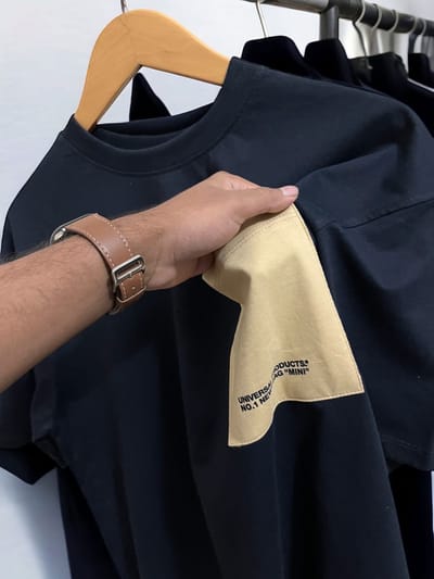 Premium Navy oversized t-shirt- 200 GSM_img_1