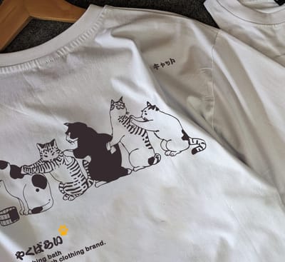 White cat oversized t-shirt_img_2