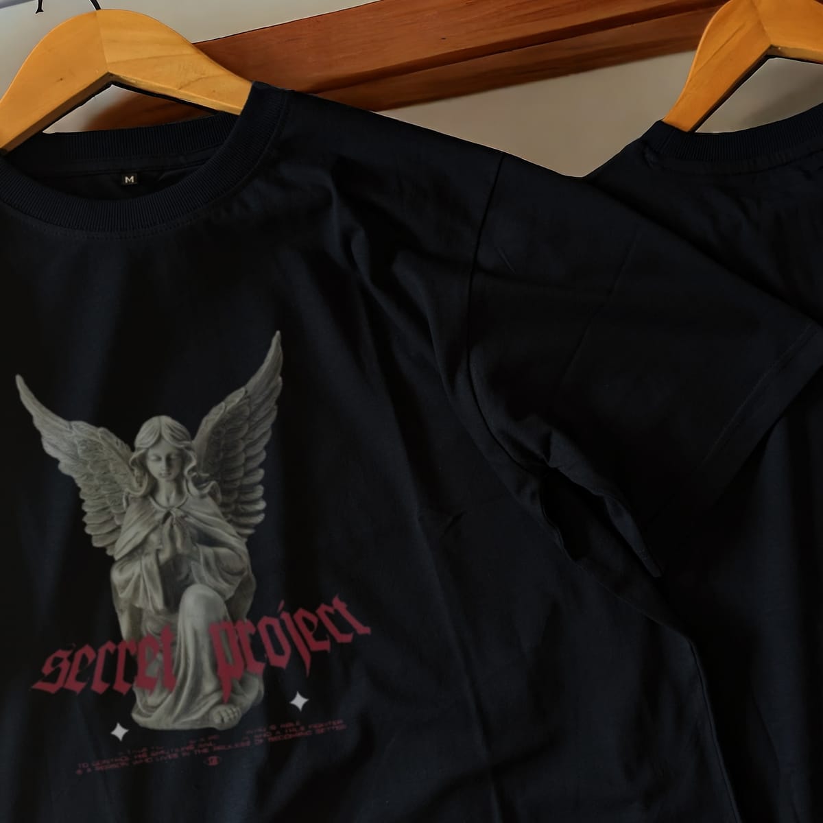 secret project Black oversized t-shirt