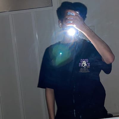 Face printed black oversized t-shirt_img_0