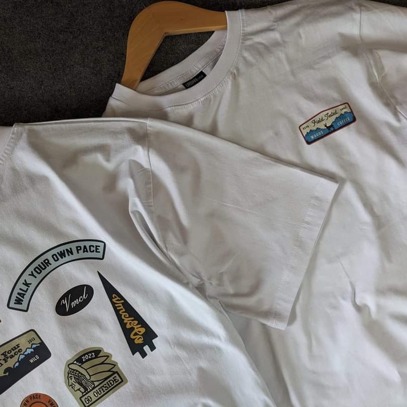 White Oversized T-Shirt -Go Outside