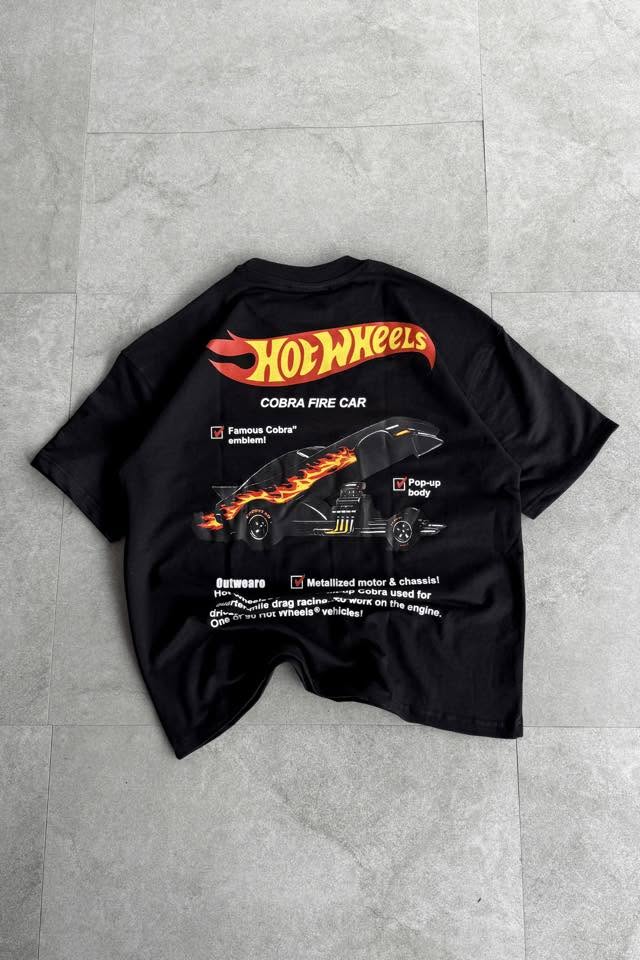 Black Hot Wheels oversized tshirt