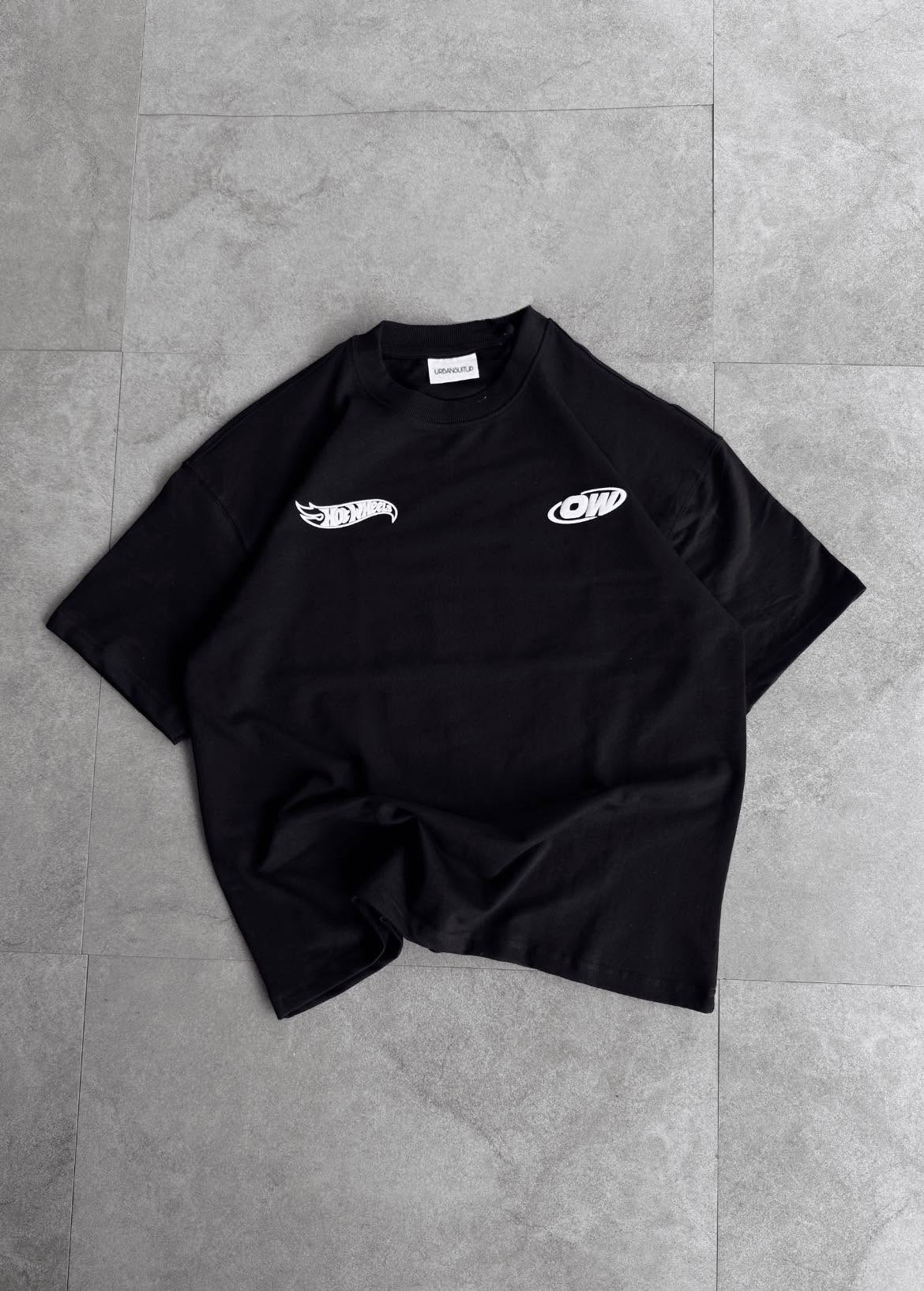 Black Hot Wheels oversized tshirt