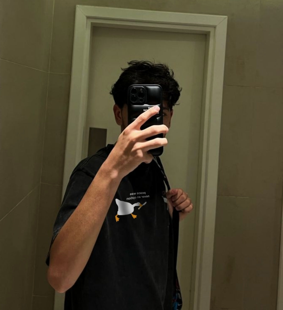 Duck Black oversized tshirt - dropshoulder