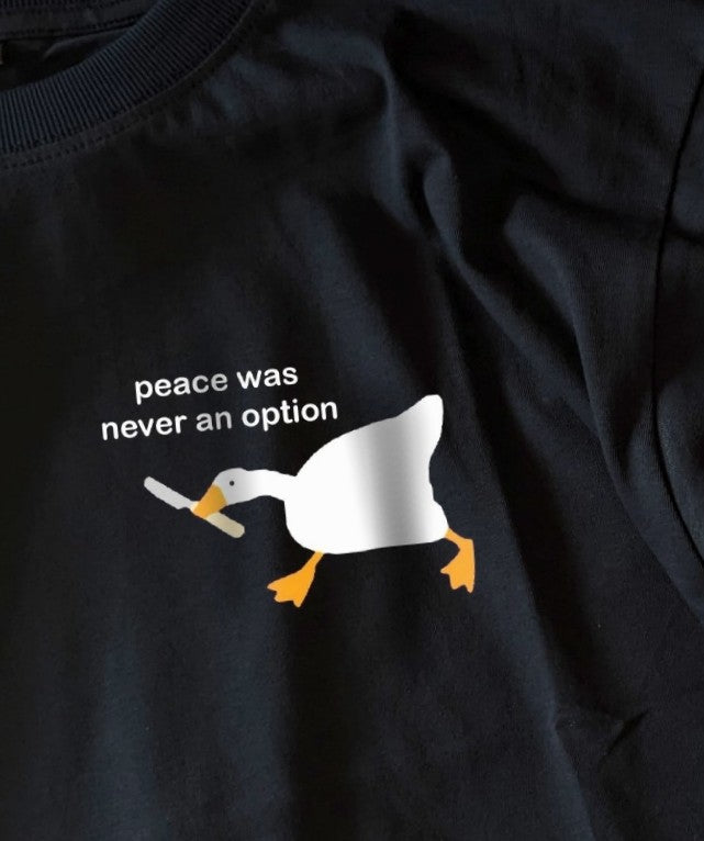 Duck Black oversized tshirt - dropshoulder