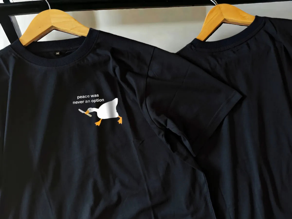 Duck Black oversized tshirt - dropshoulder