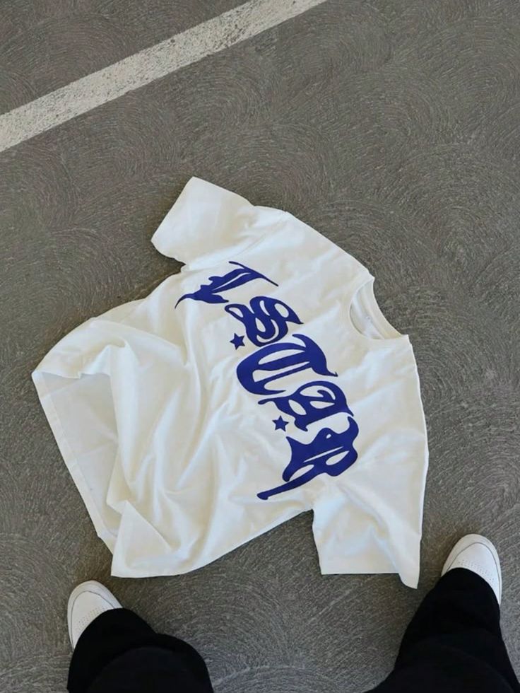 LSDR White oversized tshirt - dropshoulder