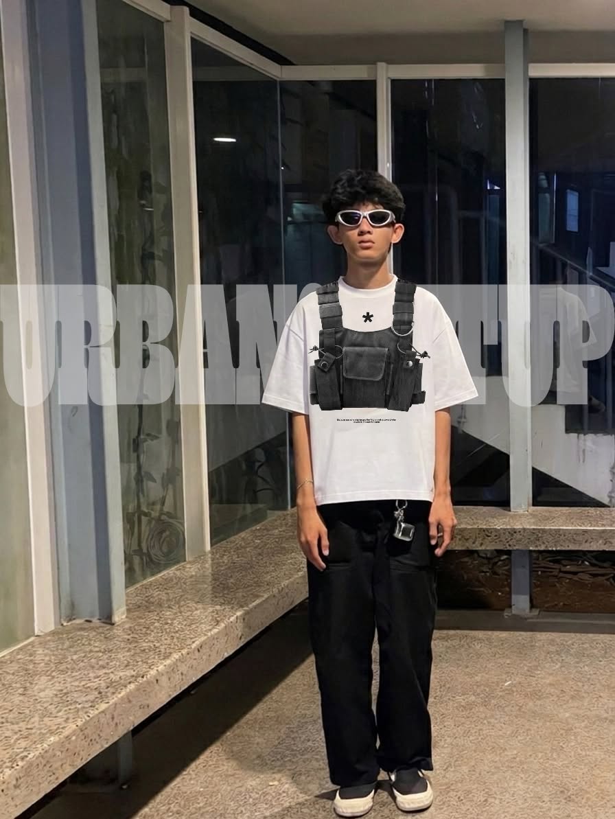 Premium Bag print Oversized t-shirt
